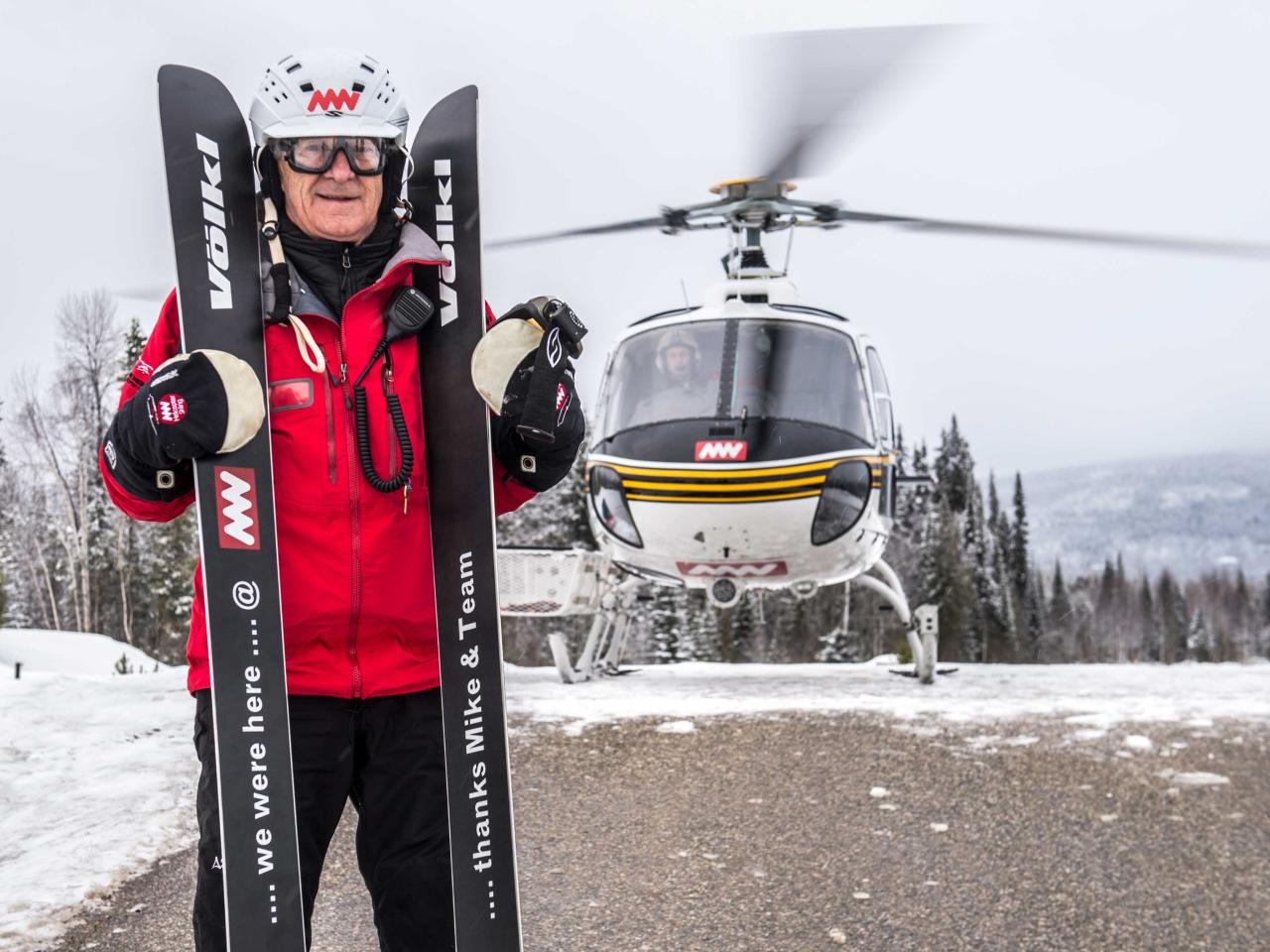 Mike Wiegele with Volkl Skis