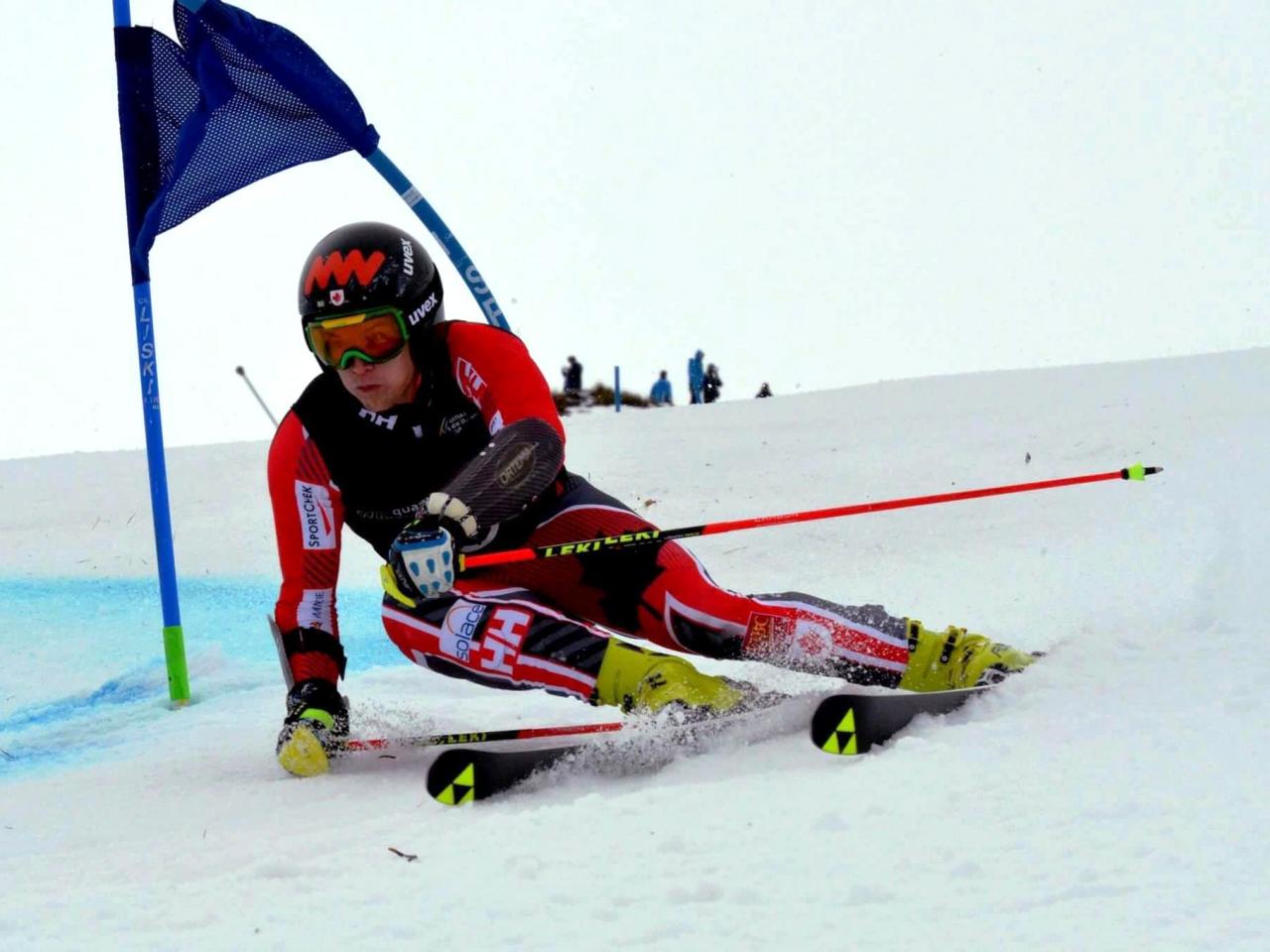 Alpine Canada Ski member Erik Read sponsored by Mike Wiegele Heli-skiing